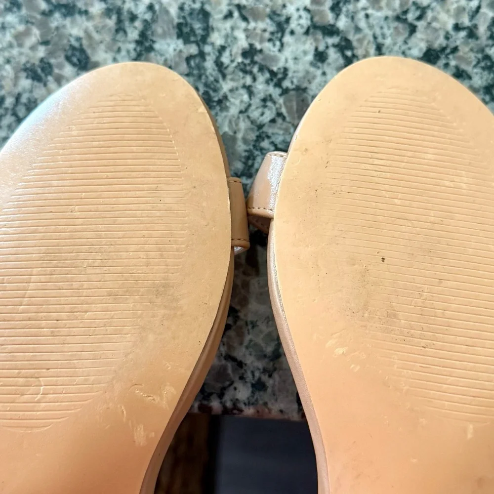 Azazie Women's One-Strap Buckle Block Heel Sandals - Nude - 8.5 - Picture 4 of 4